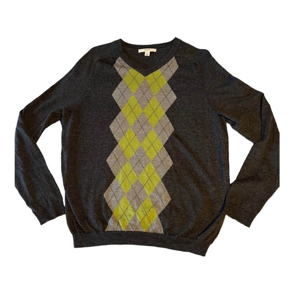 MERINO wool v neck sweater size M